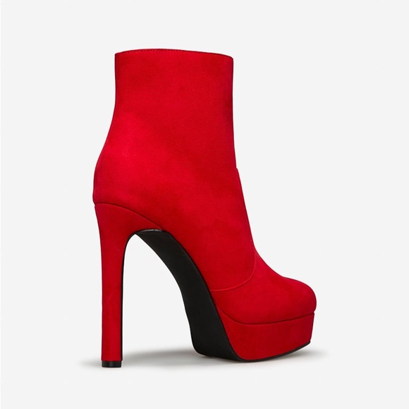 New in Box Natashia Platform Bootie Chili Pepper, 6 - Picture 3 of 7